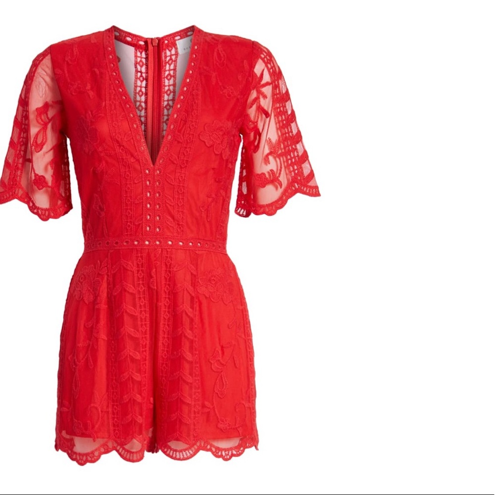 Socialite Lace Romper Size S